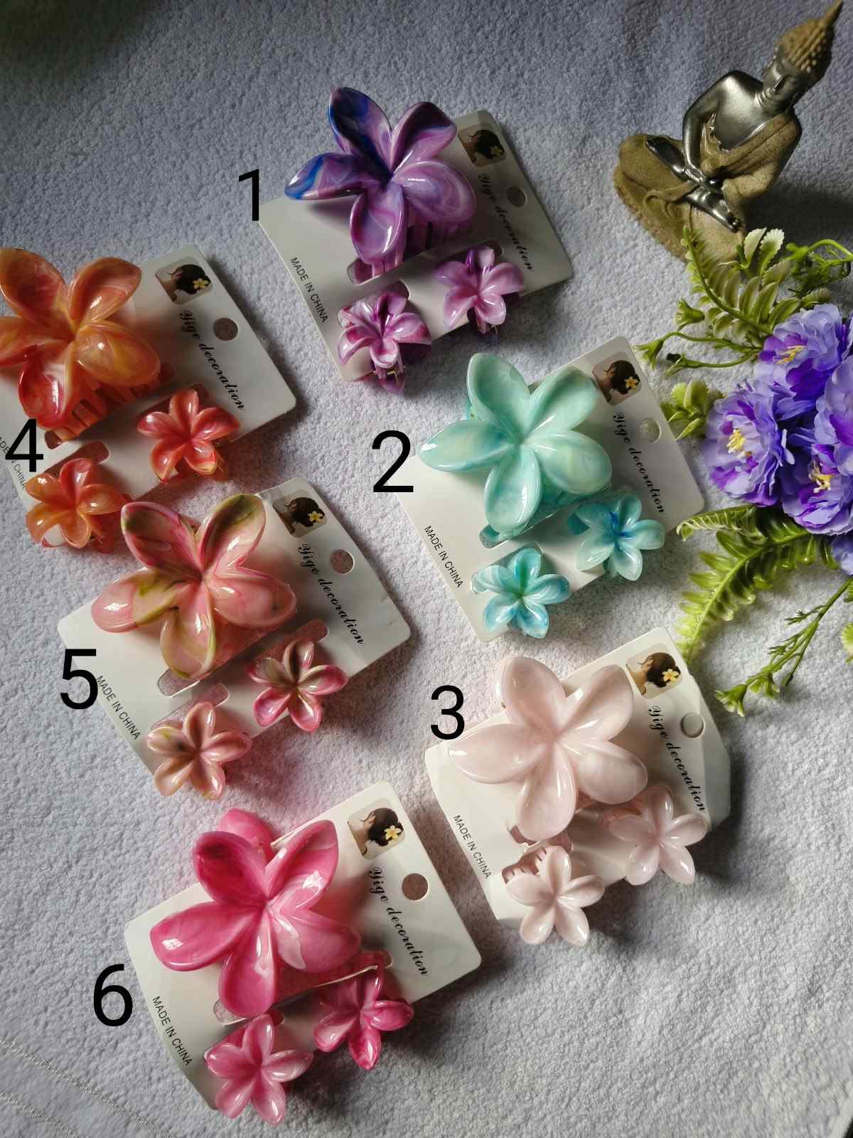 Prityka Beauty Flower clips